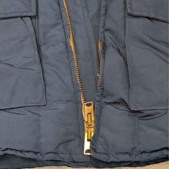 Vintage Eddie Bauer Down Blizzard Proof Jacket Coat Parka Men's Fur Collar XL - Picture 7 of 12